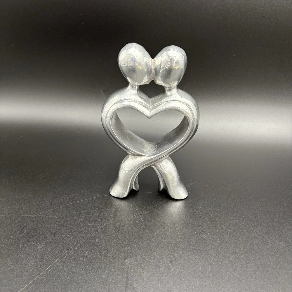 Just Paper Roses ~The Kiss~ Aluminum Figurine Valentines 10th Anniversary